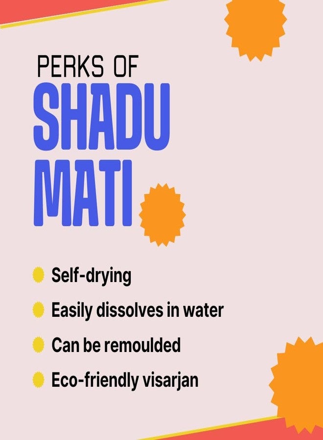 Kitsters Eco-Friendly Shadu Mati Clay - 1 kg | Eco Friendly - Self Drying - Clay - Sculpting - Murti Making | Easily Soluble | Can be Remoulded | DIY Art & Craft Hobby | Perfect for Ganpati Idol | - Image 4